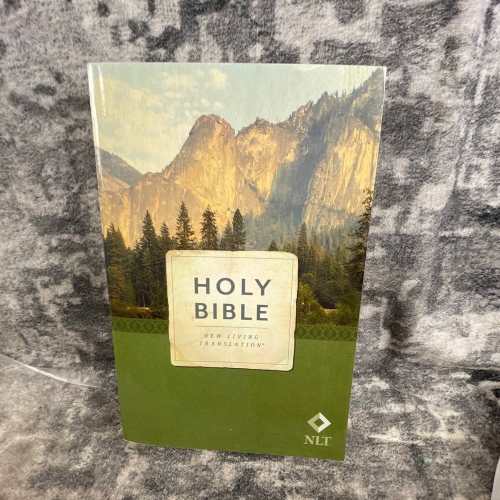 Holy Bible New Living Translation NLT Paperback Nature Landscape Cover Christian